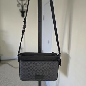 Coach Black and Gray Crossbody Bag